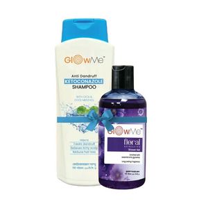 Buy Glow Me Anti Dandruff Ketoconazole Shampoo 200ml Get 1 Glow Me Shower Gel Floral 250ml Free